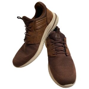 Skechers Men's Size 12 Brown Sneakers Memory Foam Air Cooled Classic Fit Gogamat